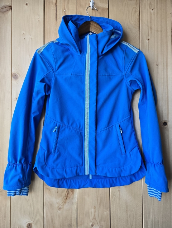 Ivivva Other - Ivivva Blue Zip Up Hooded Softshell Jacket Spring Youth Size 10